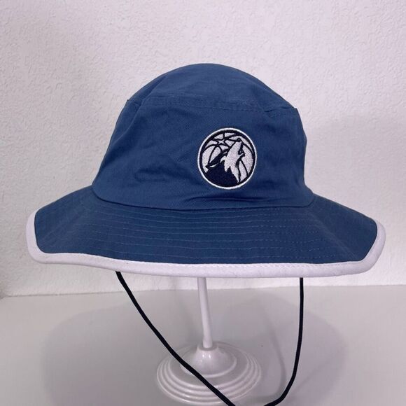 Minnesota Timberwolves Basketball Blue Bucket Hat - Picture 3 of 5